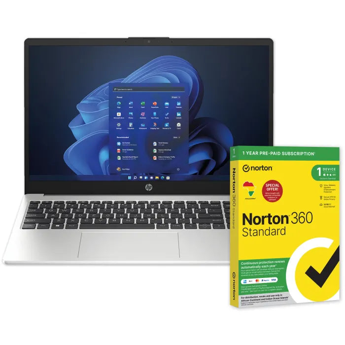 HP | 250 G10 N100 | 8GB RAM | 256GB SSD Notebook - Turbo Silver